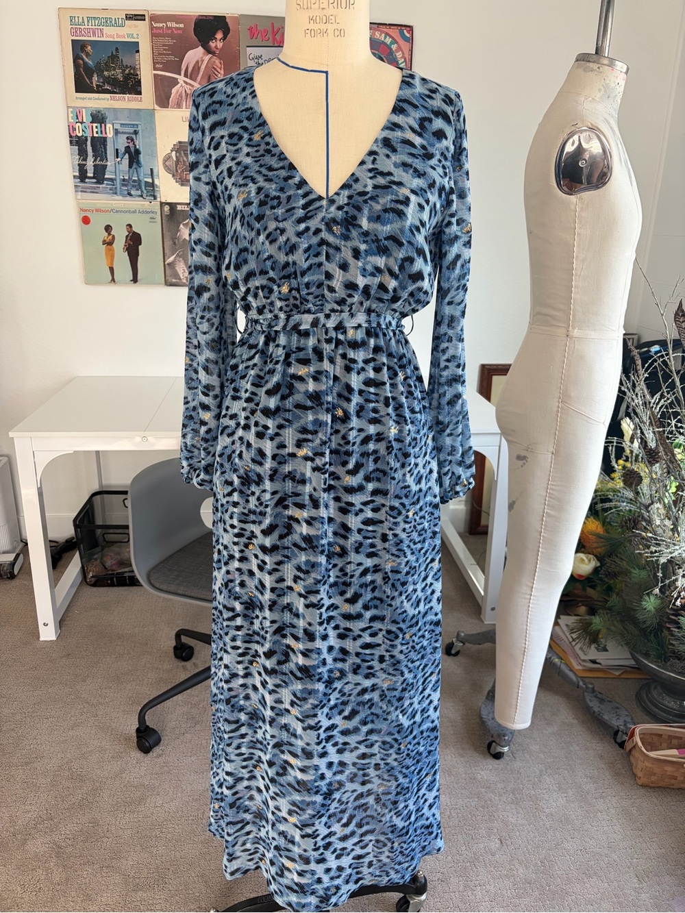 Molly Bracken Leopard Print Maxi Dress